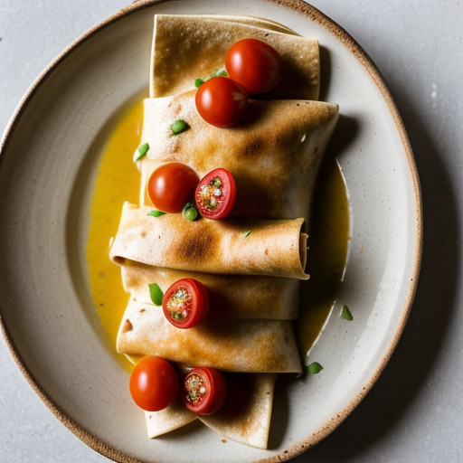 Seafood Enchiladas With Cherry Tomato Salsa recipe image