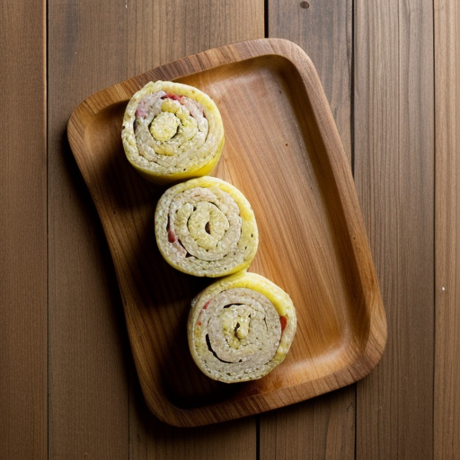 Seafood-Ham Rolls recipe image