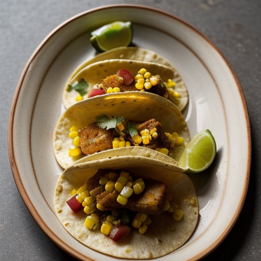 Seafood Tacos With Corn Salsa recipe image