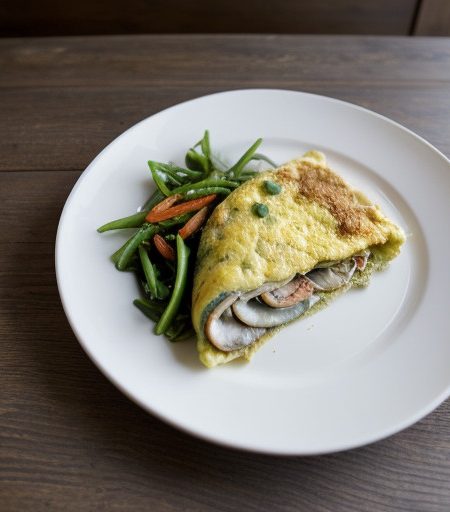 Seafood & Vegetable Omelet (Cheon recipe image