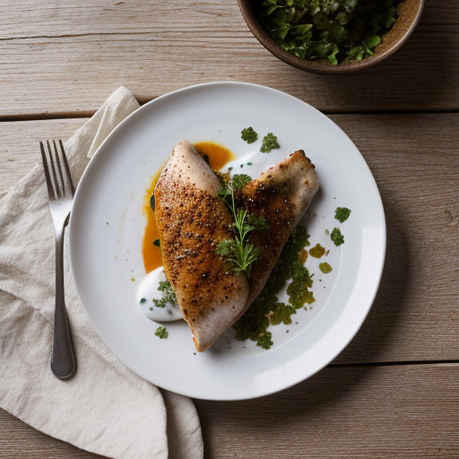 Seared Chicken Breast With Cilantro Yogurt Sa recipe image
