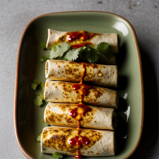 Seared Tofu Burritos With Tomatillo-Chipotle Chile Sauce recipe image