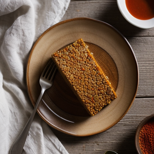 Seasoned Tempeh in a Cold Vegetarian Gelatin. recipe image