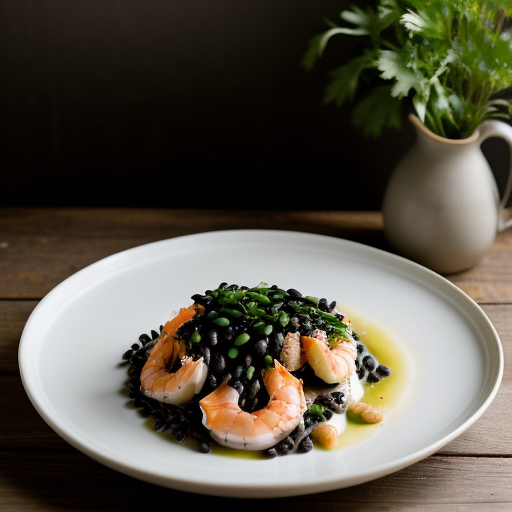 See Jub Jing Ha (Steamed Prawns With Black Be recipe image