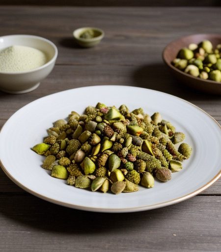 Semolina Saffron & Pistachio Helva (Irmik H recipe image
