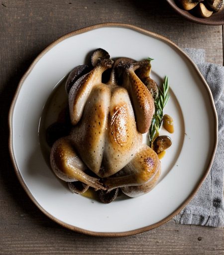 Sep-Dinner: Roasted Cornish Hens - Shiitake B recipe image