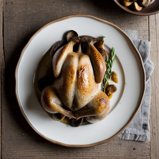 Sep-Dinner: Roasted Cornish Hens - Shiitake B recipe image
