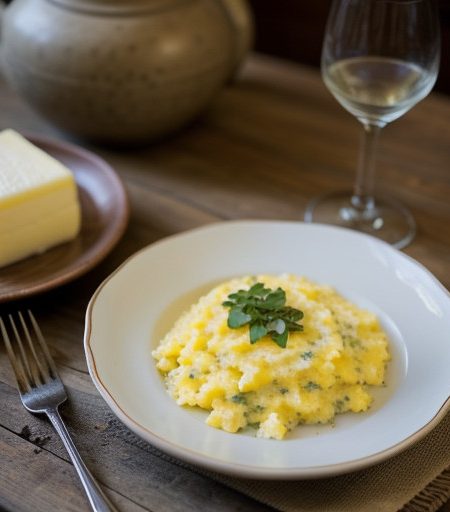 Serrano Grits With Cheese recipe image
