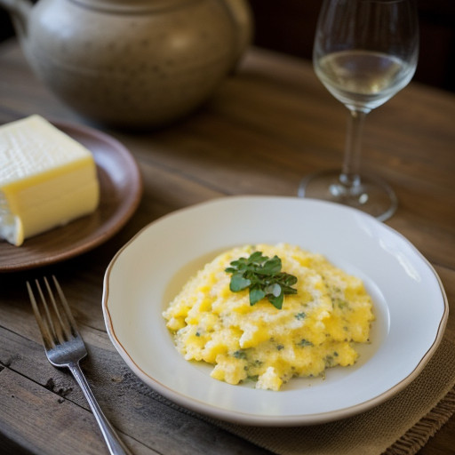 Serrano Grits With Cheese recipe image