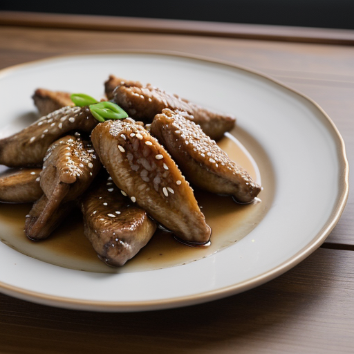 Sesame Almond Chicken Wings recipe image