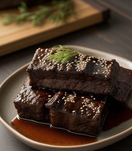 Sesame Beef Ribs recipe image