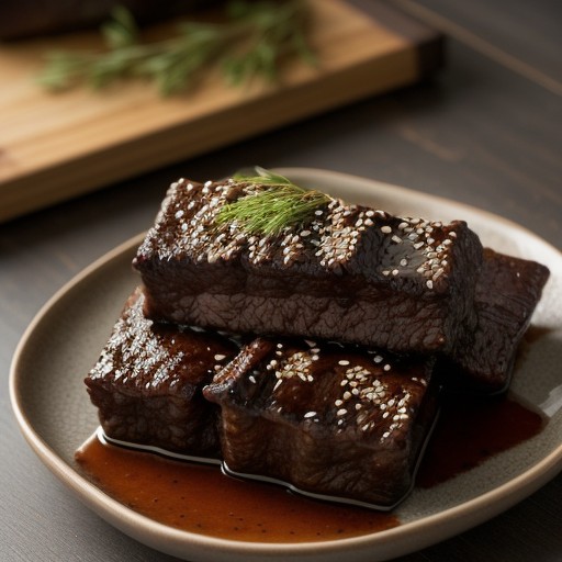 Sesame Beef Ribs recipe image