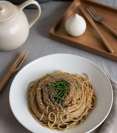 Sesame Buttered Noodles recipe image