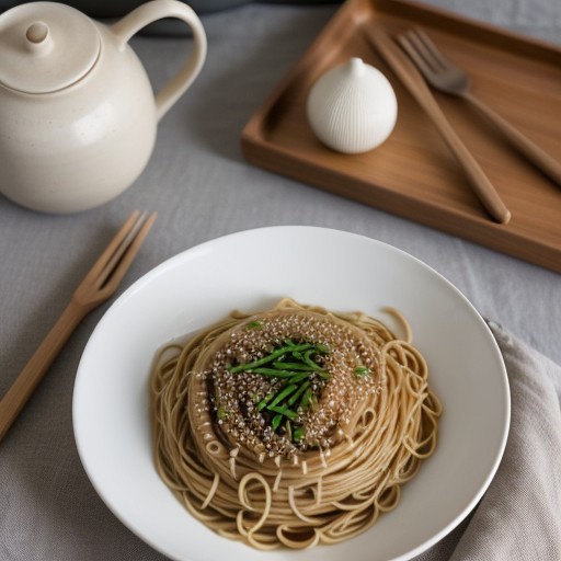 Sesame Buttered Noodles recipe image