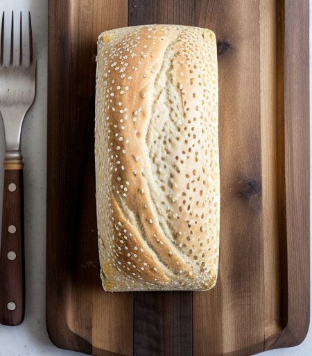 Sesame-Cheese Casserole Bread recipe image