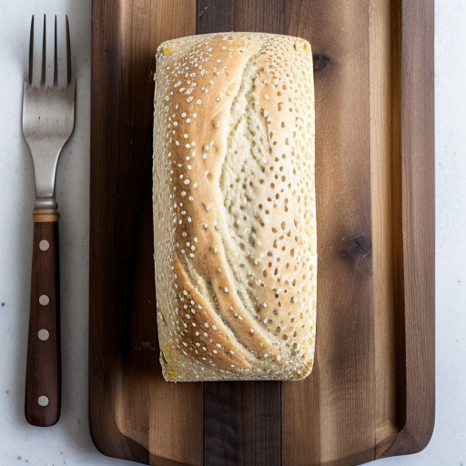 Sesame-Cheese Casserole Bread recipe image