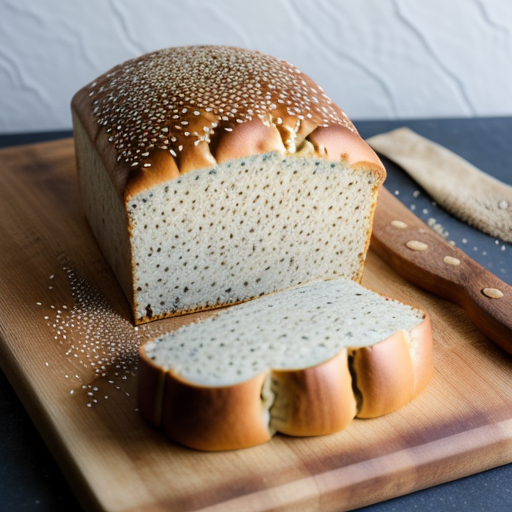 Sesame-Cheese Casserole Bread recipe image