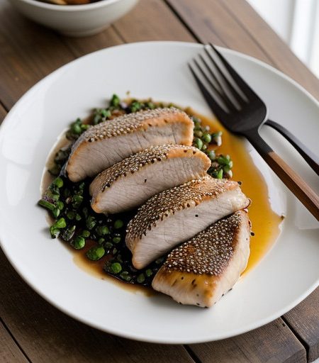 Sesame Chicken Breasts recipe image