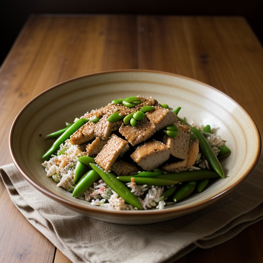 Sesame Chicken & Rice Salad recipe image