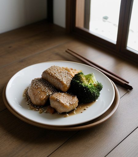 Sesame Chicken With Broccoli recipe image