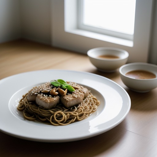 Sesame Chicken With Peanut Noodles recipe image