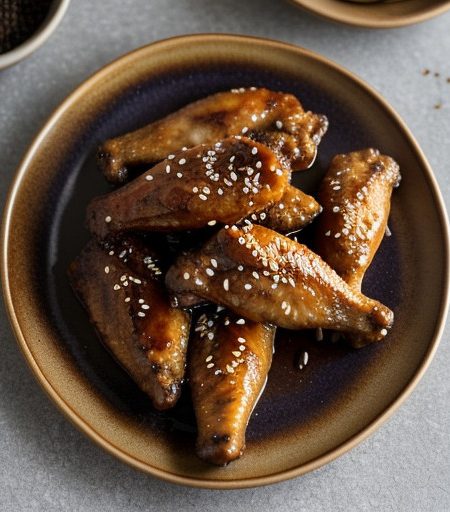Sesame Ginger Chicken Wings - Bon Appetit recipe image