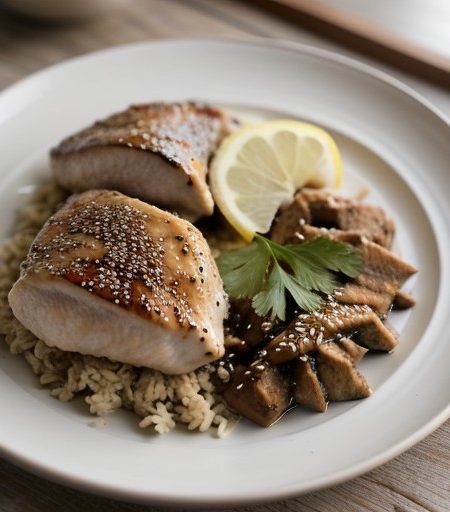 Sesame Lemon Chicken recipe image