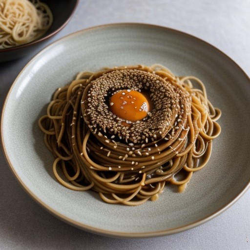 Sesame Peanut Butter Noodles recipe image