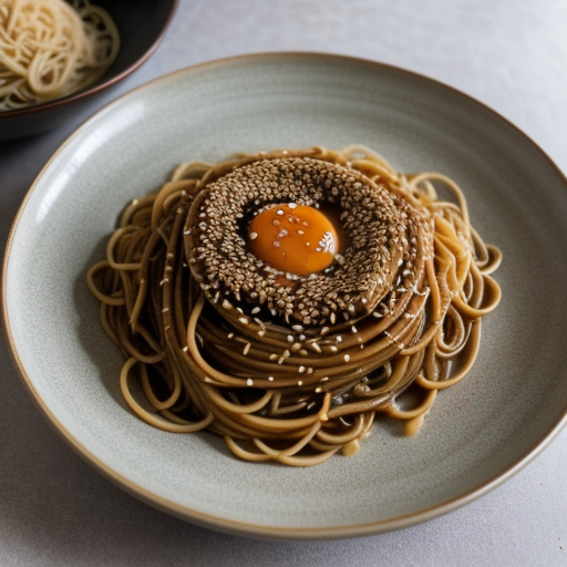 Sesame Peanut Butter Noodles recipe image
