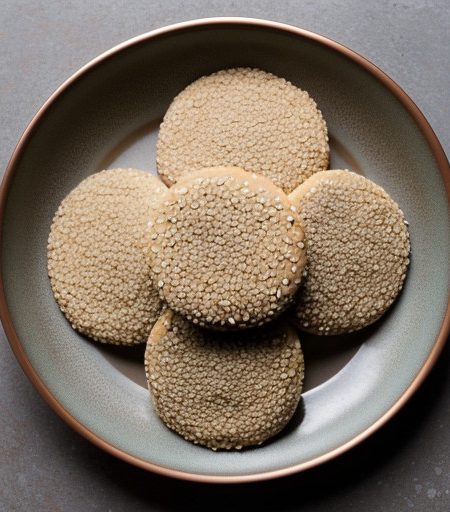 Sesame-Rice Cookies recipe image