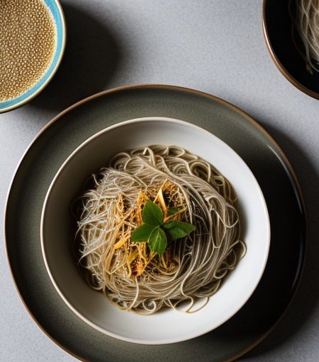 Sesame Rice Noodles recipe image