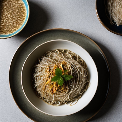 Sesame Rice Noodles recipe image