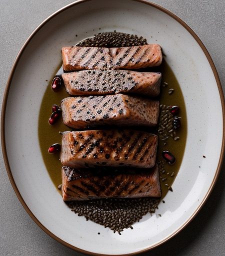 Sesame Salmon Steaks recipe image