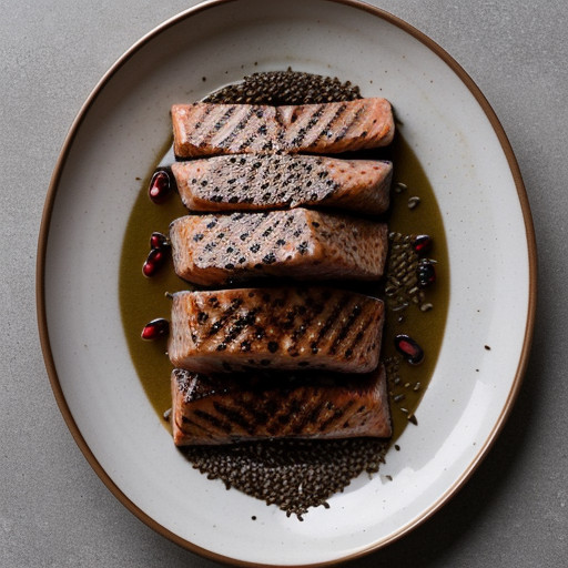 Sesame Salmon Steaks recipe image