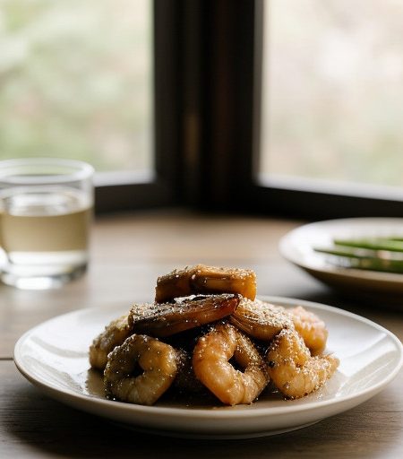 Sesame Shrimp & Asparagus recipe image