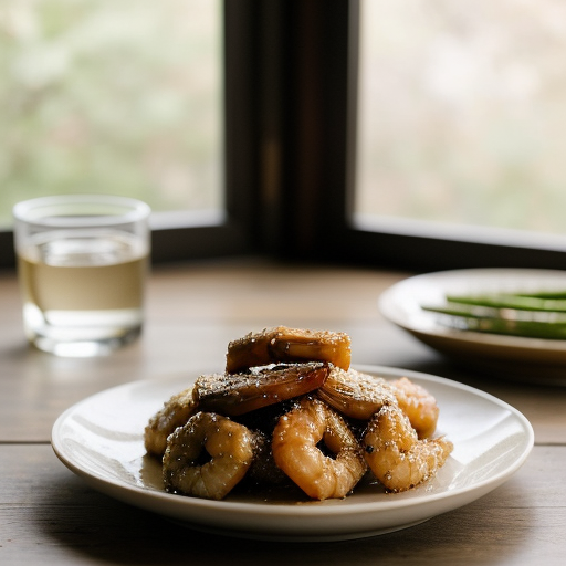 Sesame Shrimp & Asparagus recipe image