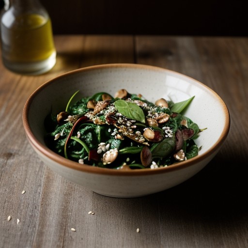 Sesame Spinach Salad recipe image