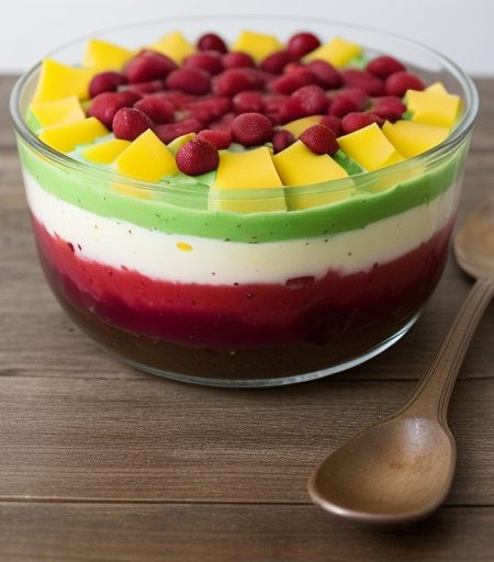 Seven Layer Jello Salad recipe image
