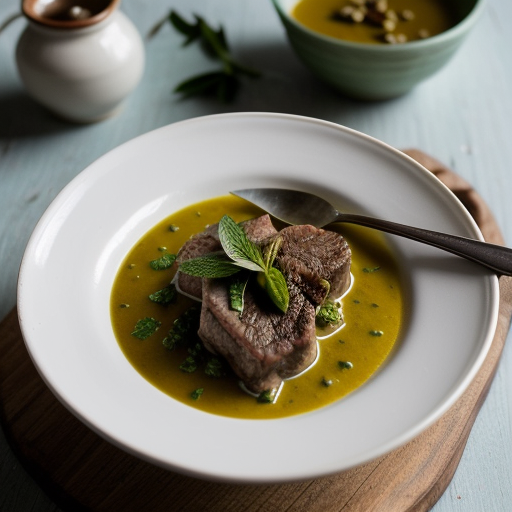 Shakreeyeh (Lamb in Minty Yoghurt Sauce recipe image