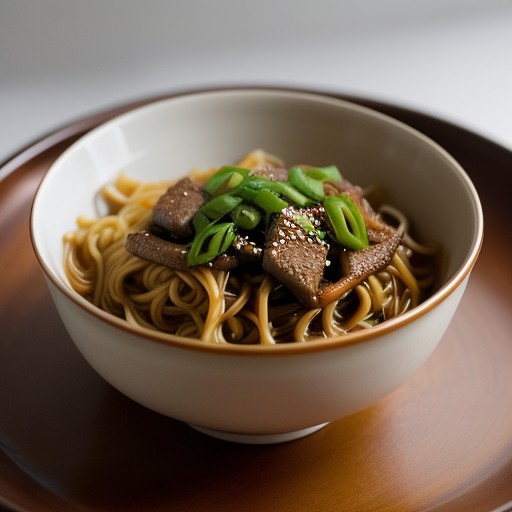Shanghai Noodles With Spicy Beef Sauce recipe image