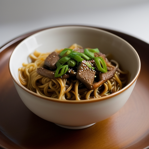 Shanghai Noodles With Spicy Beef Sauce recipe image