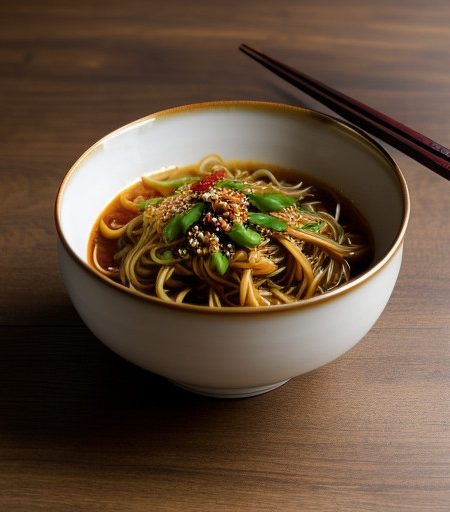 Shanghai Noodles With Spicy Venison Sauce recipe image