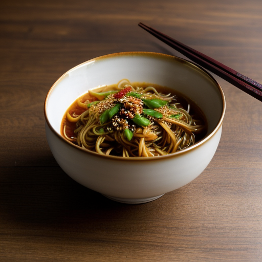 Shanghai Noodles With Spicy Venison Sauce recipe image