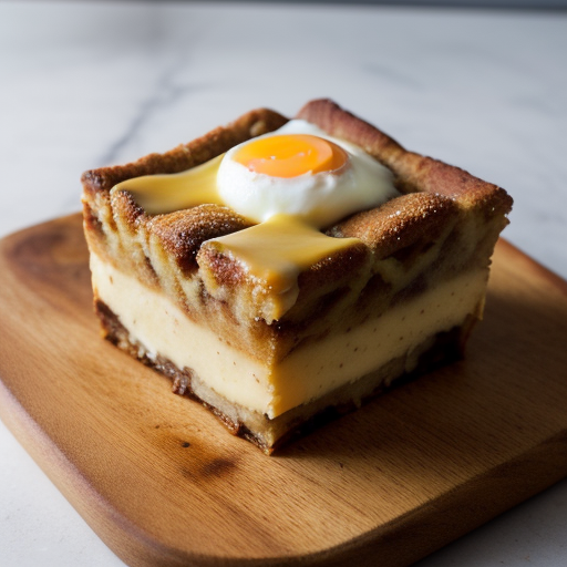 Sharon's Bread Pudding With Custard Sauce recipe image