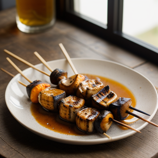 Shellfish Skewers With Equatorial Glazing And recipe image