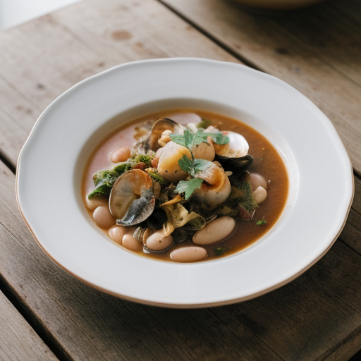 Shellfish Stew With White Beans and Cabbage - Bon Appetit recipe image