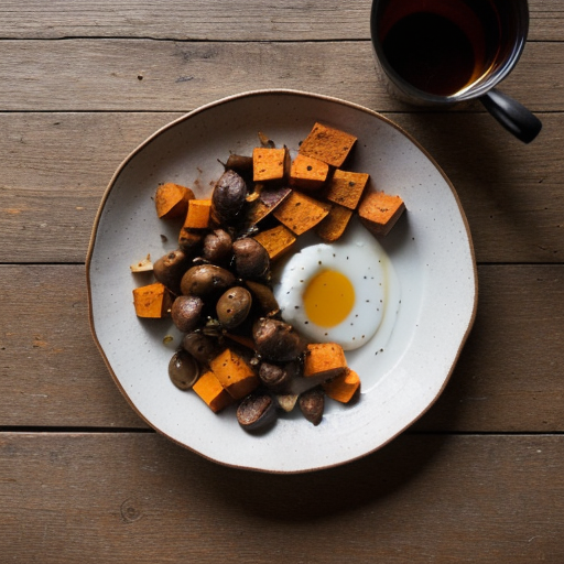 Shiitake Mushroom~ Sweet Potato & Hazelnut Sa recipe image