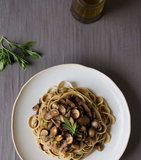 Shiitakes & Pasta recipe image