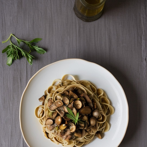 Shiitakes & Pasta recipe image