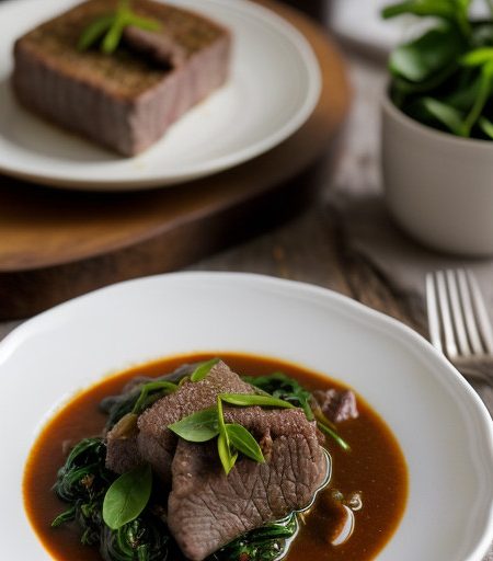 Shoko (Beef & Spinach Stew recipe image